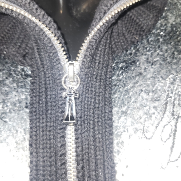 Harley Davidson Full Zip Shawl Neck Sweater Size L - Picture 4 of 8